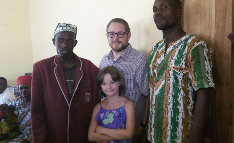With Jonah (r) and a Fulani friend
